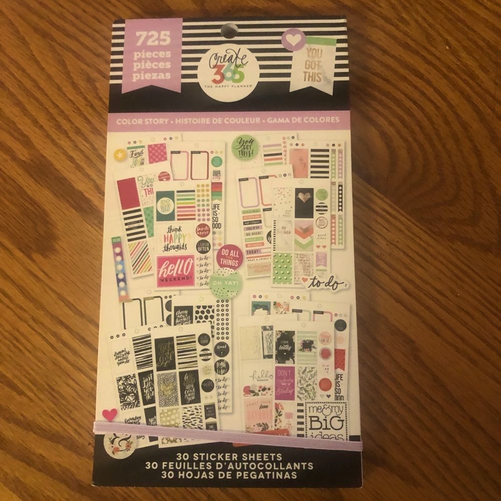Create 365 the Happy Planner 30 You Got This sticker sheets New!